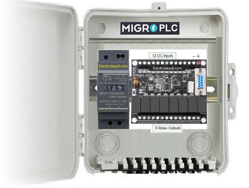 PLC Training Kit Ladder Logic Professional Programmable Controller, w Software