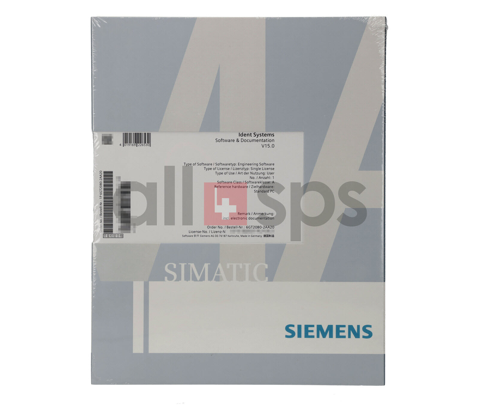 RFID SYSTEMS SOFTWARE & DOCUMENTATION, 6GT2080-2AA20 (NS)