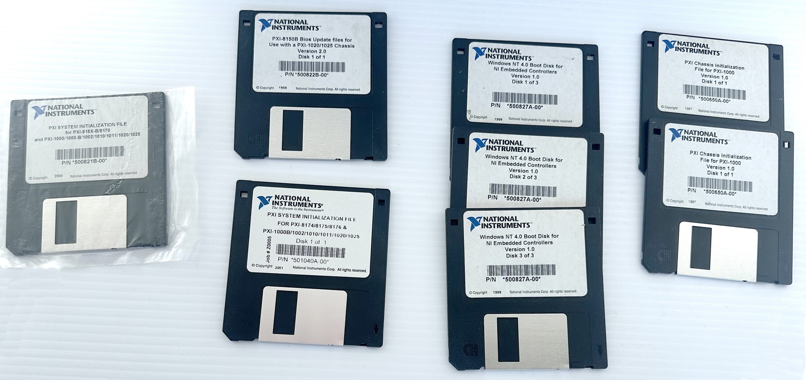 National Instruments NI PXI Software Set – 8 x Floppy Disks *NEW*