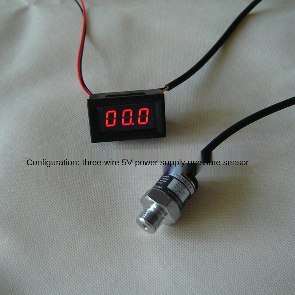 1PC pneumatic shock digital pressure gauge Small panel mounting Pressure gauge