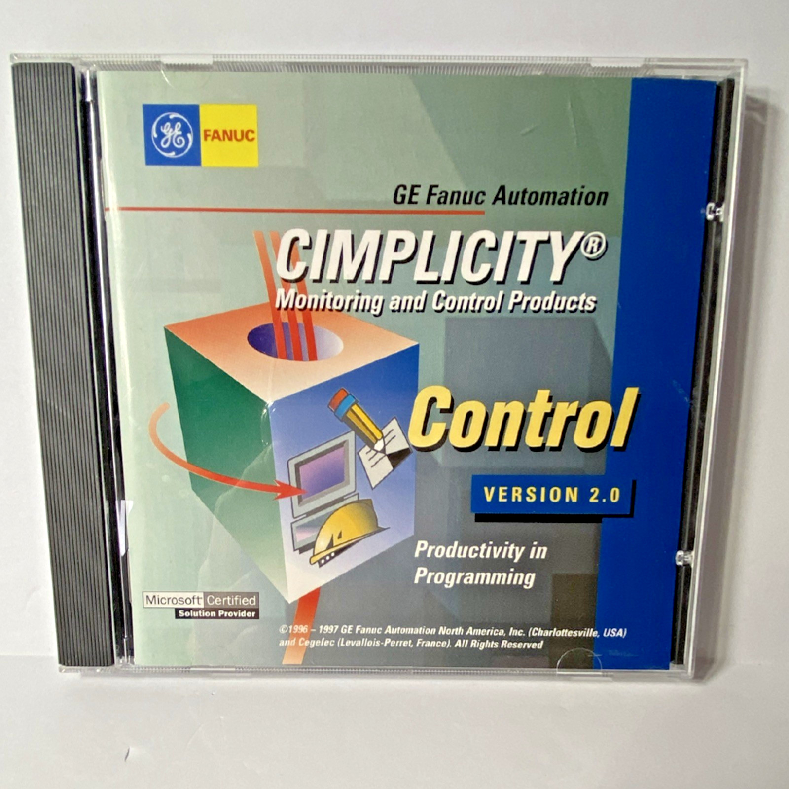 GE Fanuc CIMPLICITY Control Version 2.0 Monitoring & Control CD GFD-0019B