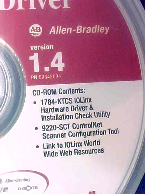 IOLINX 1784-KTCS DRIVER VER 1.4 ALLEN BRADLEY ROCKWELL AUTOMATION SI