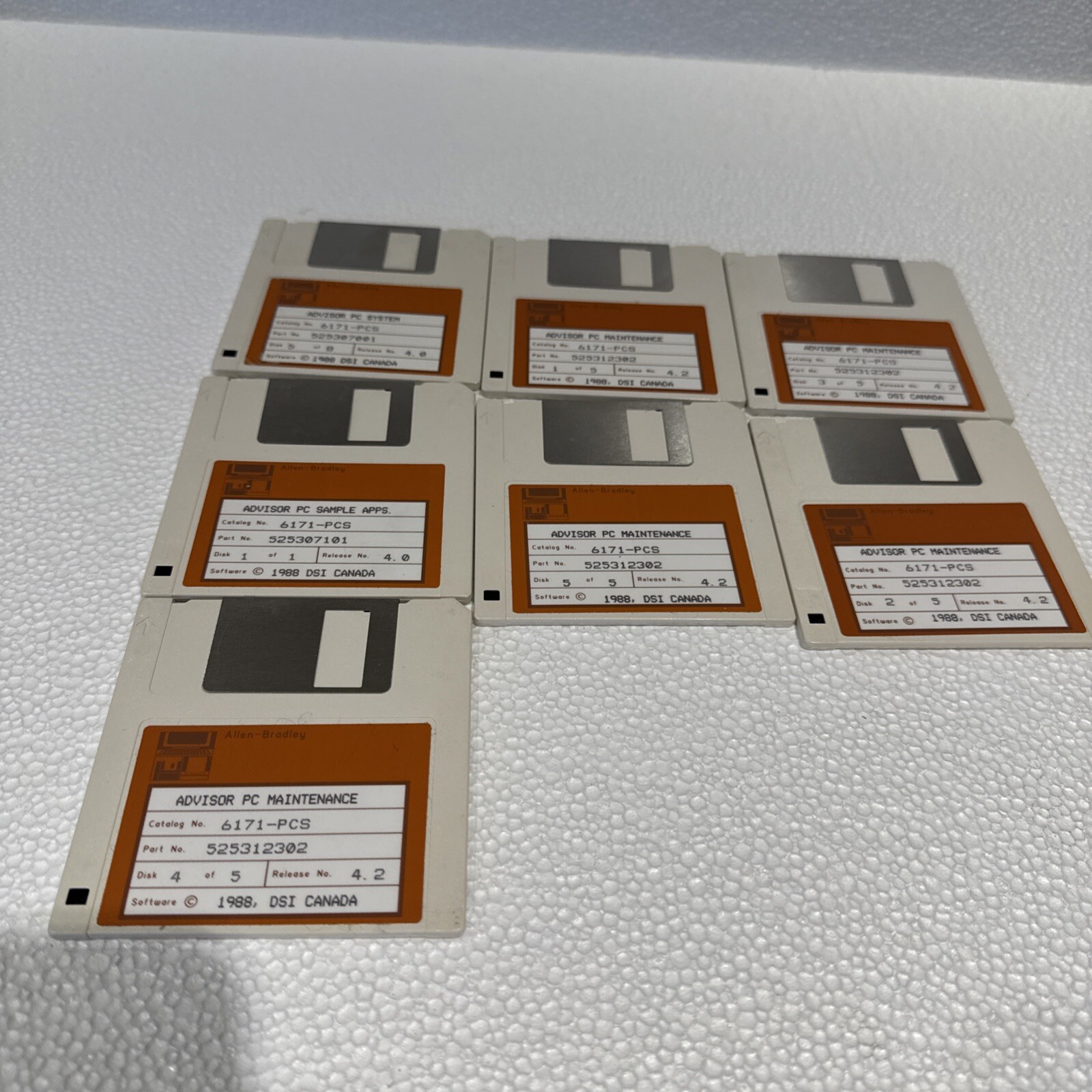 Allen bradley advisor pc sample app floppy disk Set