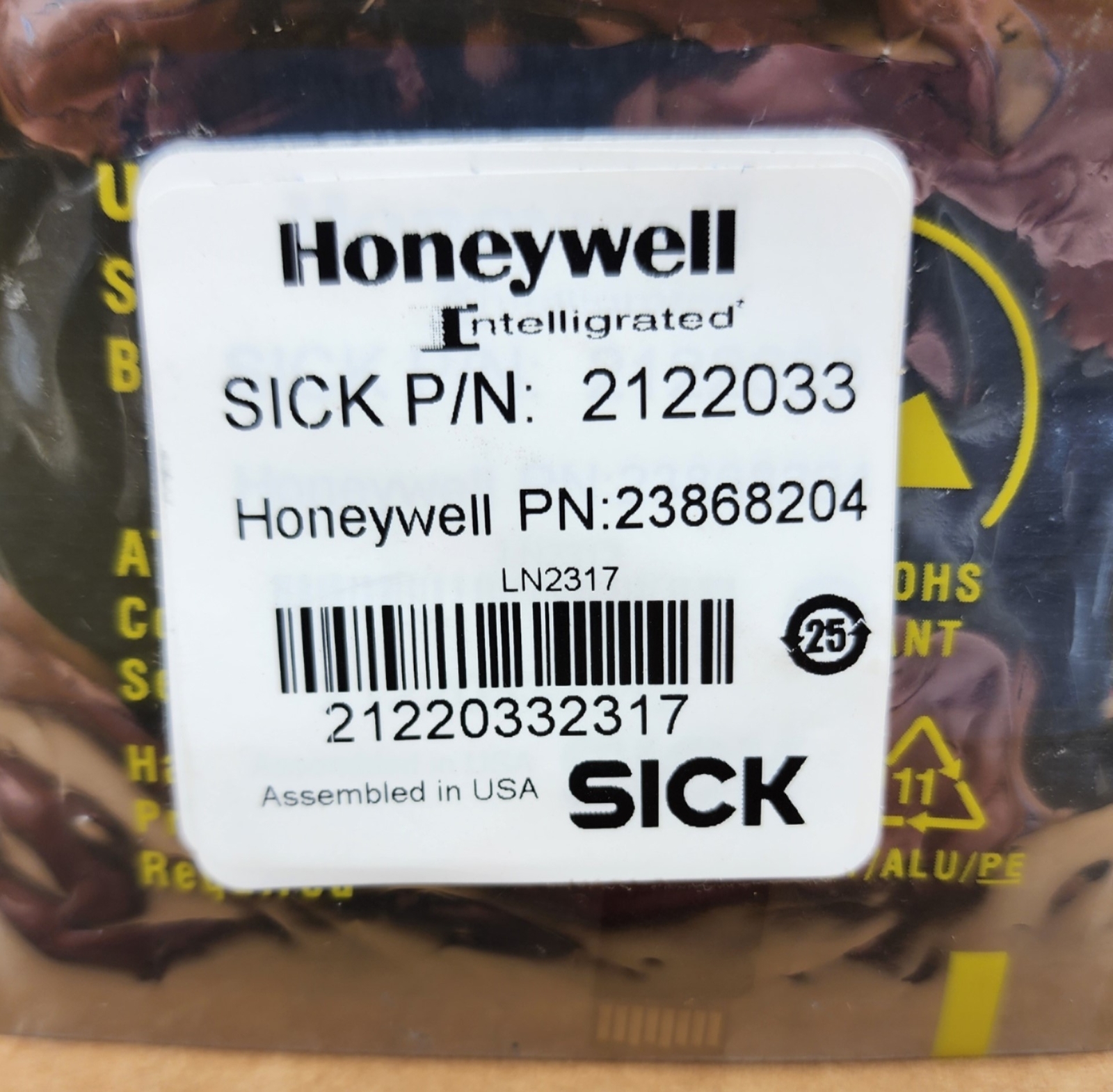 HONEYWELL 23868204 MICRO SD CARD 4GB PRE-PROGRAMMED BY SICK V2.80 (SICK V4.08)