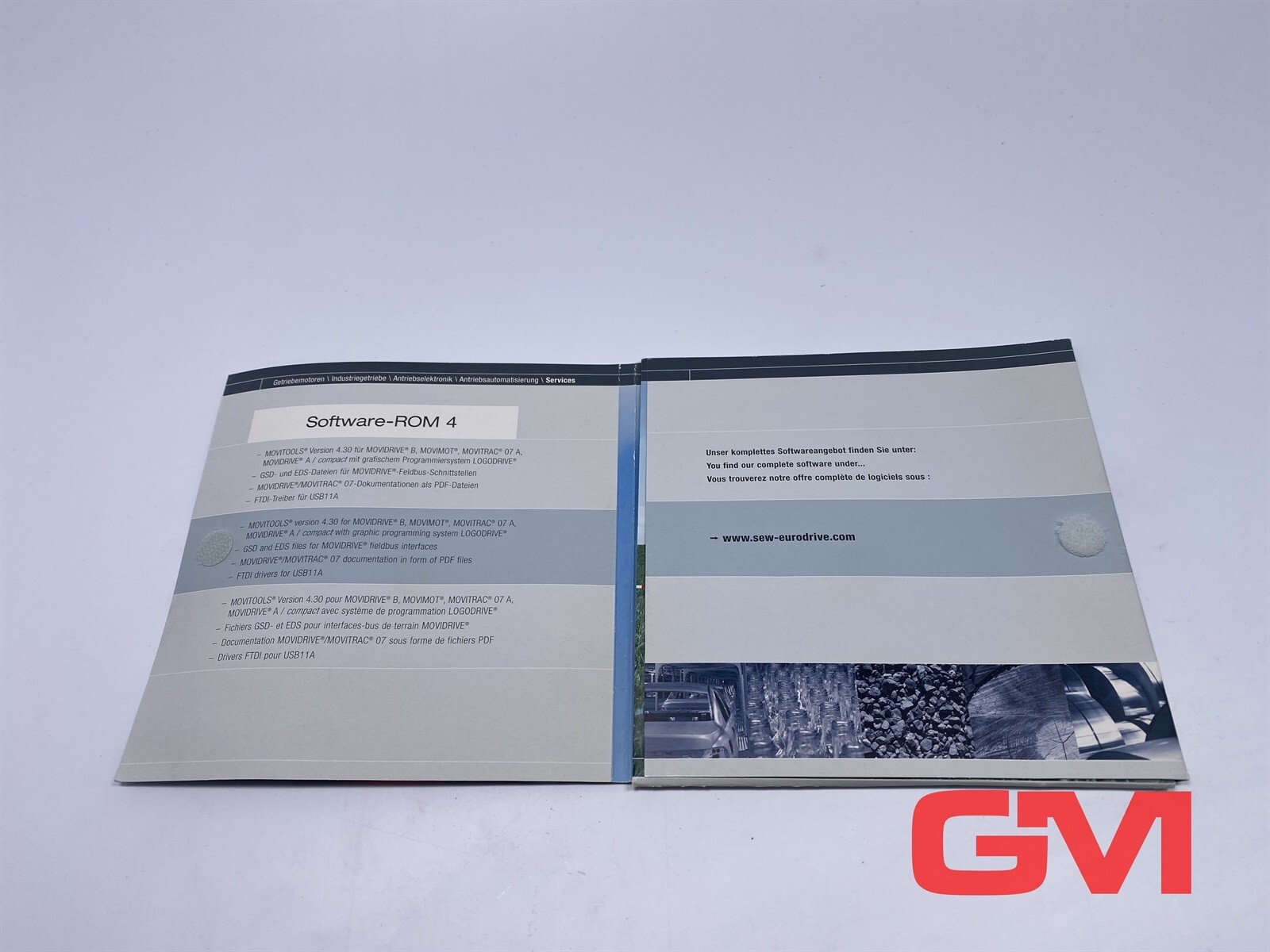 SEW Eurodrive Software-ROM 4 MOVITOOLS Version 4.30 Edition 10/2005 SW-ROM 4