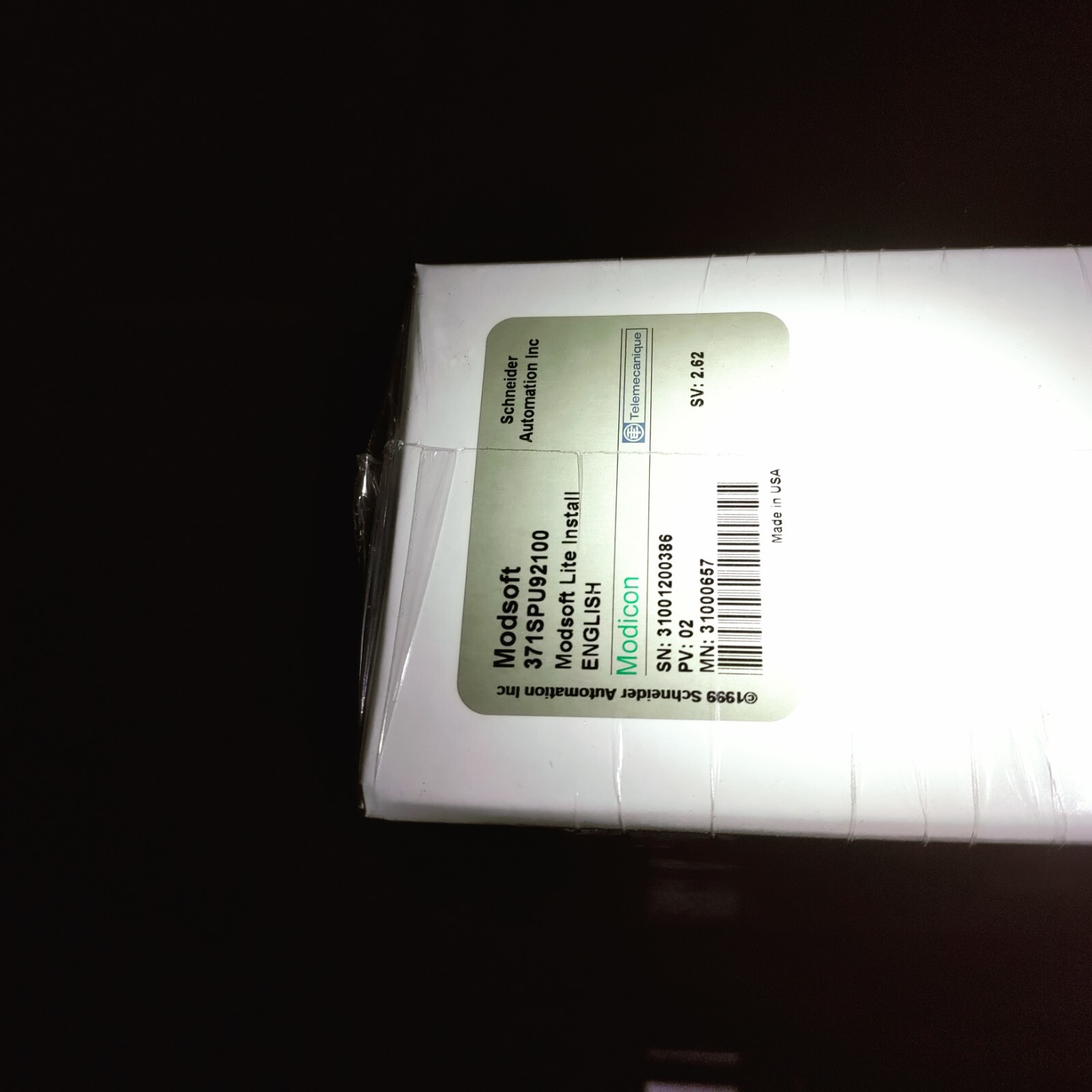 Modsoft Lite PLC Software disks, Version 2.62, for Modicon Micro, 984 Compact
