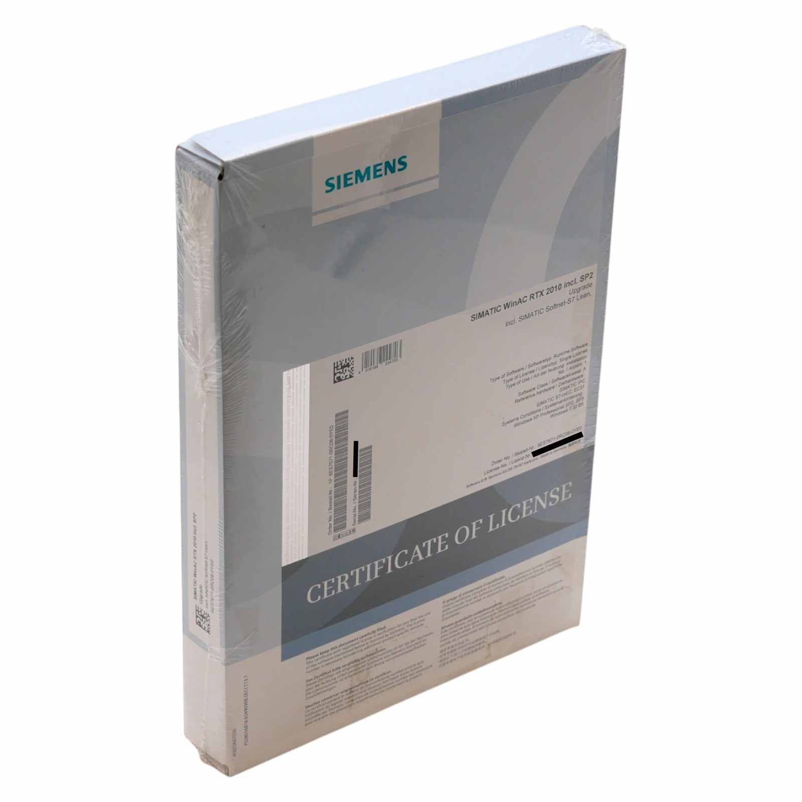 Siemens SIMATIC 6ES7671-0RC08-0YE0 WinAC RTX 2010 incl. SP2 -unused/original packaging-