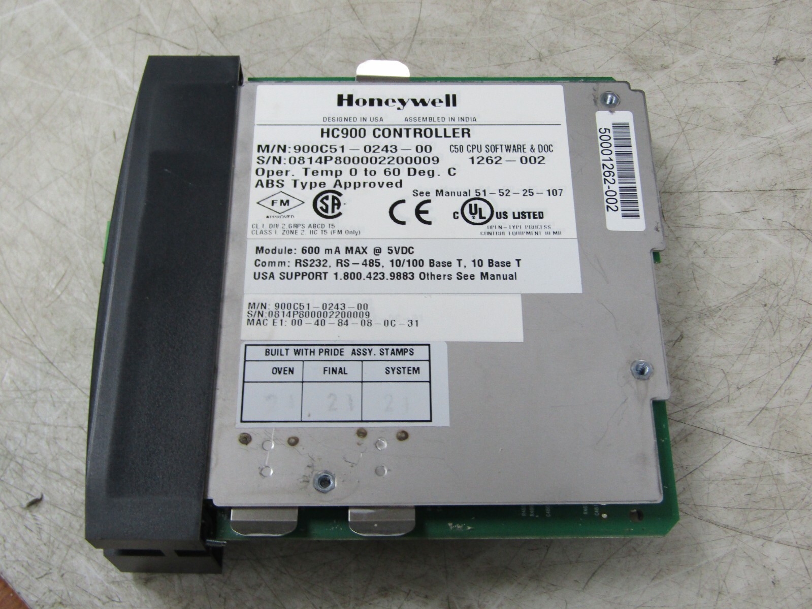 💥HONEYWELL 900C51-0243-00 C50 CPU SOFTWARE & DOC