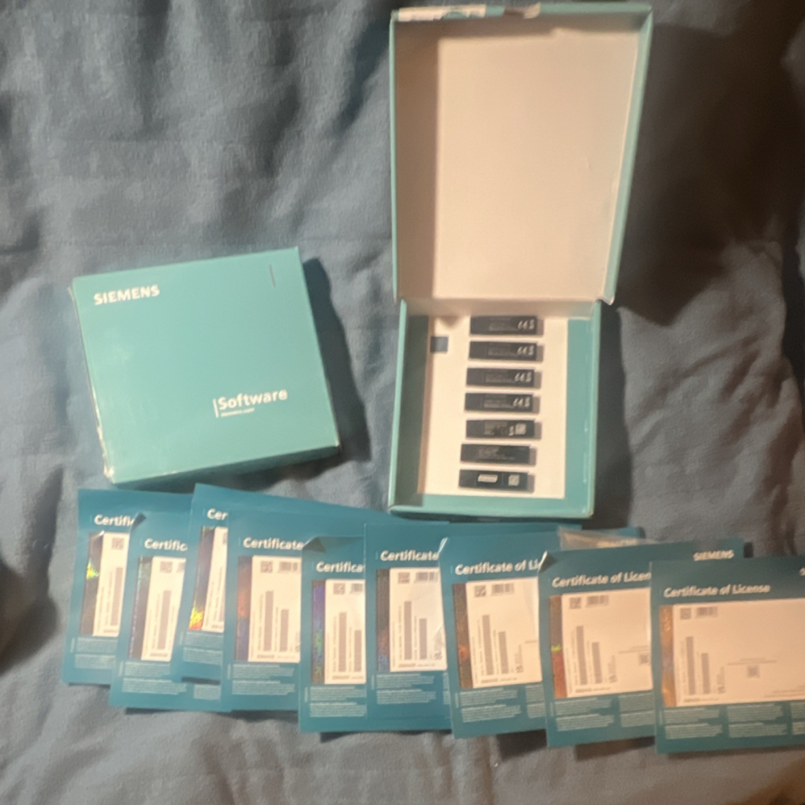 Siemens PLC Software License Certificates, USB Dongles, and USB Keys
