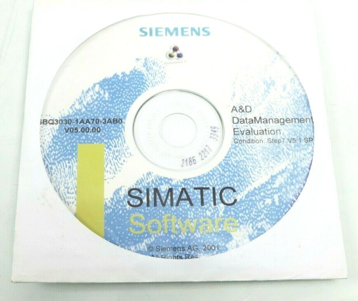 Siemens SIMATIC Software A&D DataManagement 6BQ3030-1AA70-3AB0 | V05.00.00