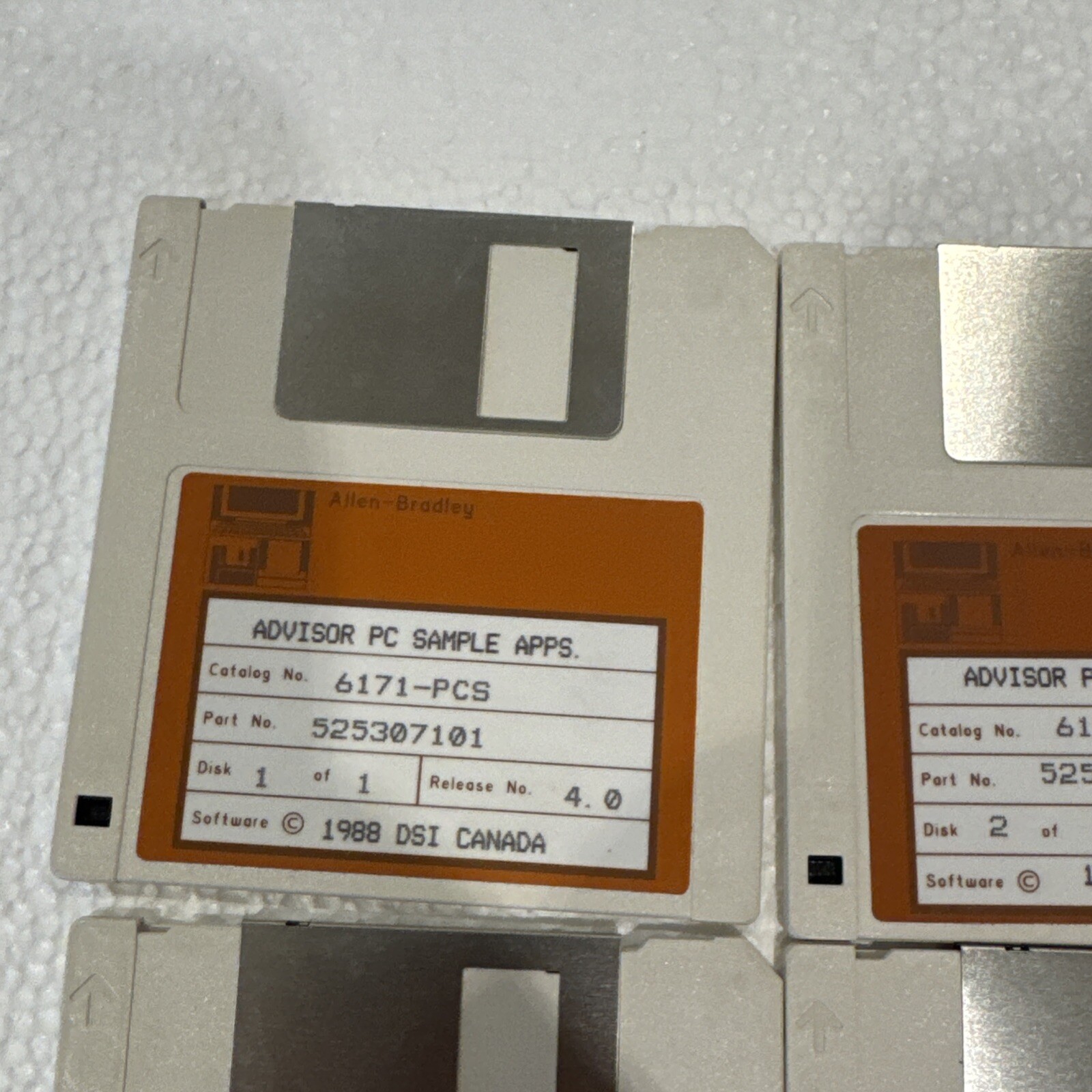 Allen bradley advisor pc sample app floppy disk Set
