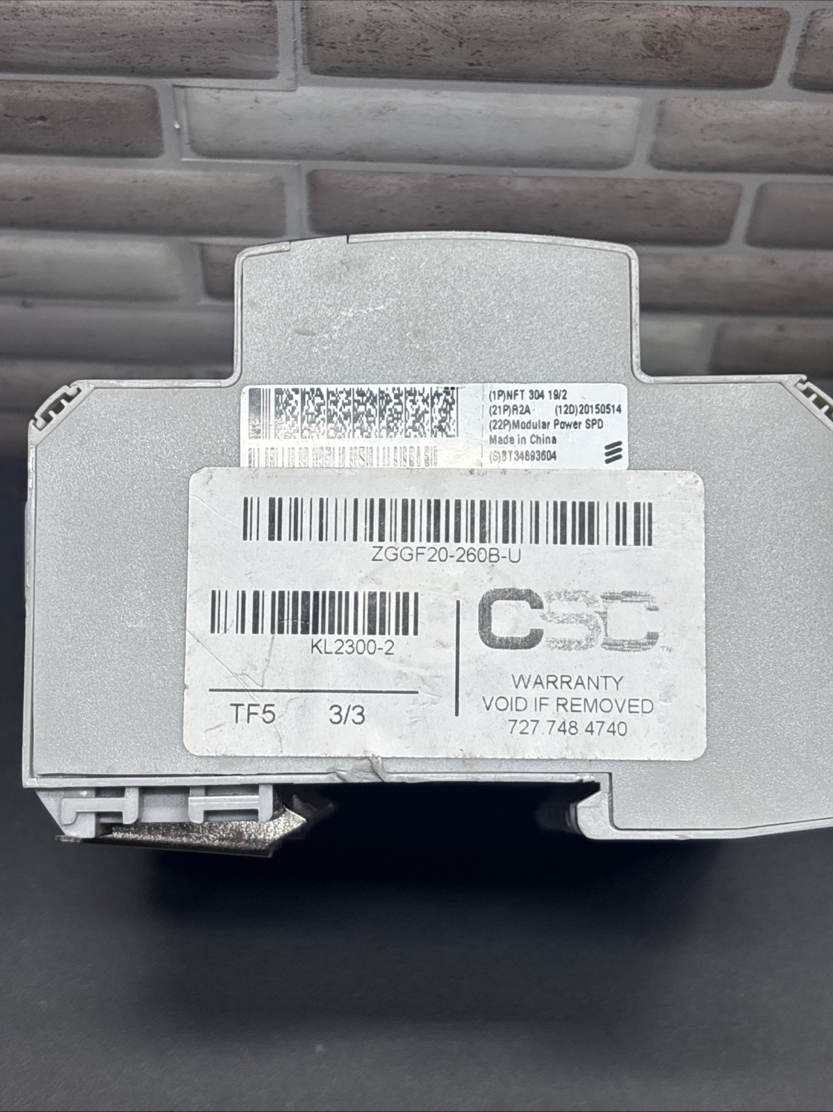 Zhongguang Hi-Tech Power Supply SPD ZGGF20-260B (3+1) In 20kA-60kA Uc:275V-255V