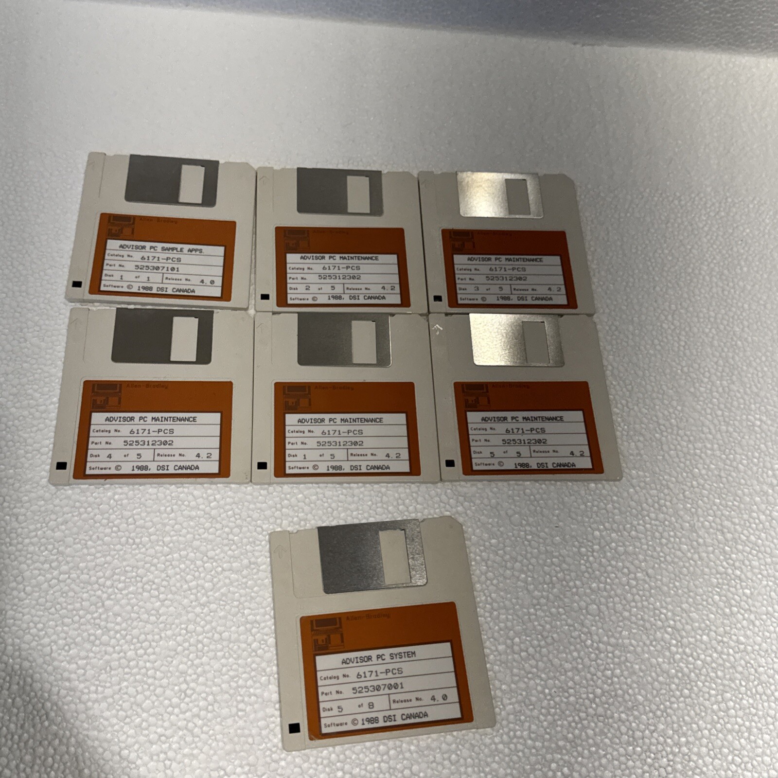 Allen bradley advisor pc sample app floppy disk Set