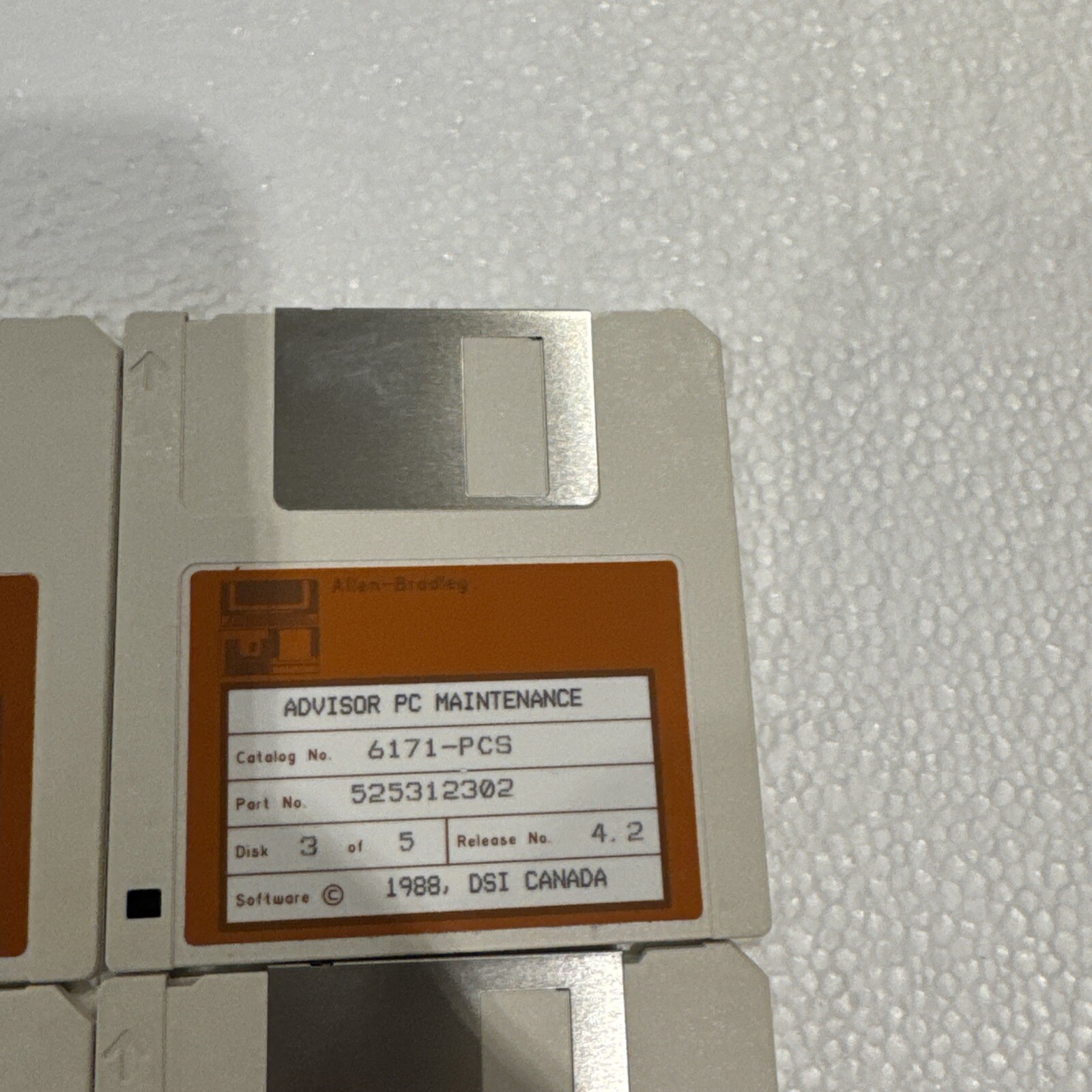 Allen bradley advisor pc sample app floppy disk Set